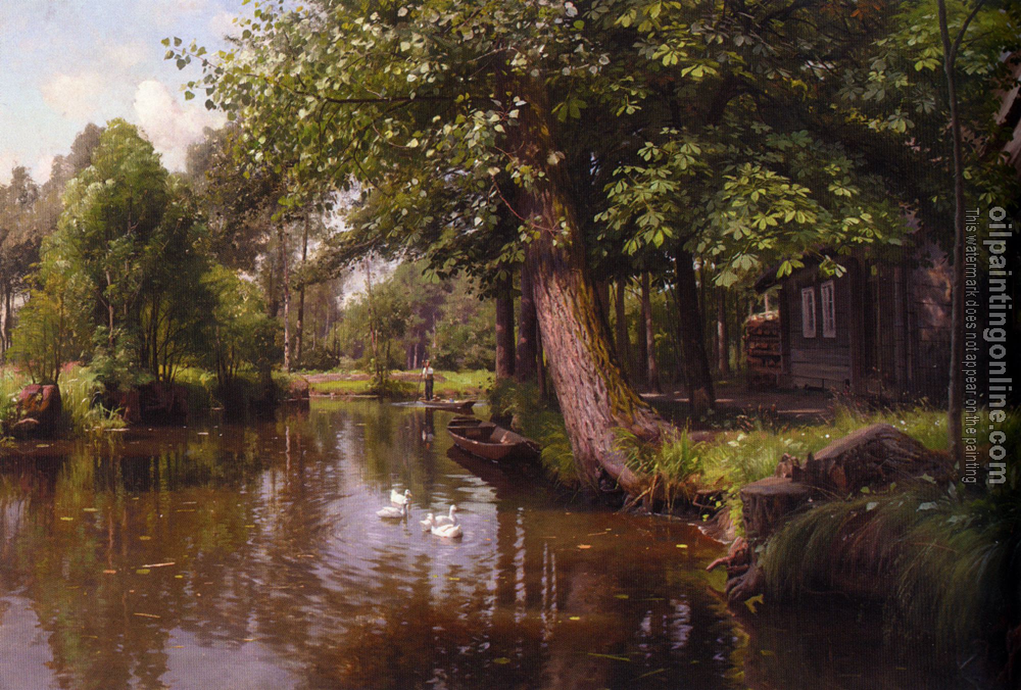 Monsted, Peder Mork - Flodbred, On the River